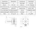 Silnik krokowy 0,42 Nm z trapezem T8x8 i nakrętką