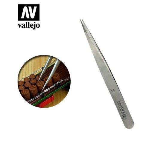 Vallejo T12003 Nerez Pinzeta - rovná