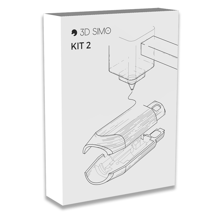 Zestaw 3Dsimo 2 - 3D drukowane i mechaniczne komponenty