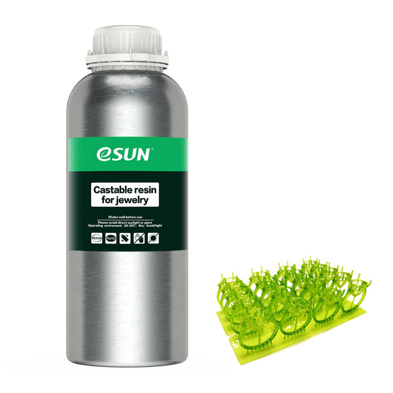 Biżuteria z żywicy Castable - składana żywica do biżuterii do drukarek LCD ESUN 1 kg Biżuteria z żywicy Castable - składana żywica do biżuterii do drukarek LCD ESUN 1 kg