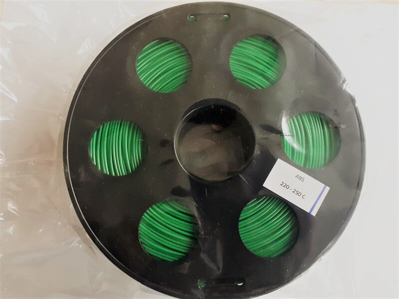 Filament ABS - szmaragdowo zielony 1 kg