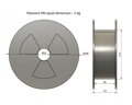 Filament-PM PET-G tisková struna bílá 1,75 mm 2 kg Filament PM
