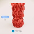 PLA Fibersilk Filament Czerwony metaliczny 1,75 mm Fiberlogy 850g