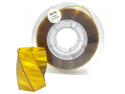 Filament PET-G 1,75 mm bursztynowy przezroczysty Devil Design 1 kg