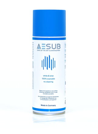 Spray skanujący 3D Parowanie Niebieskie Znikające Aesub White 400 ml