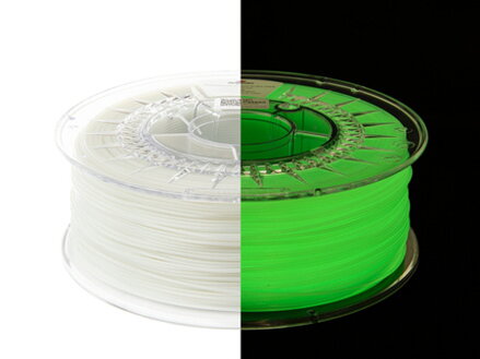 Petg Filament świeci w ciemnym żółtym spektrum 1,75 mm 1 kg