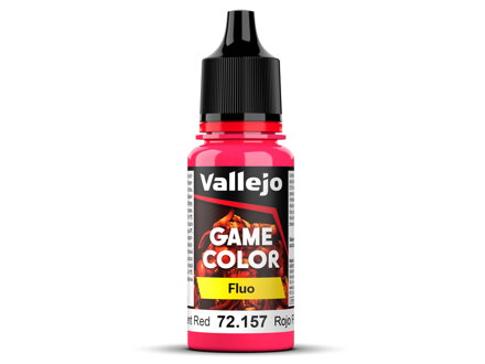 Vallejo 72157 Fluorescent Red (18 ml)