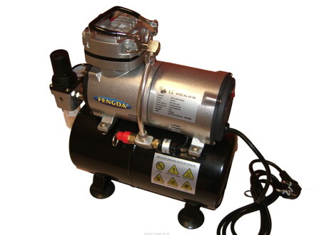 Airbrush Hobby Compressor Fengda AS-186 z naczyniem ciśnieniowym