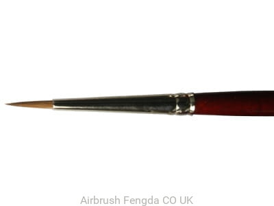 Okrągłe pędzel LifeColor Pure Red Sable z krótkimi włosami 2
