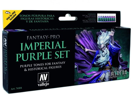 Vallejo dla zestawu Nocturn 74104 Imperial Purple Set (8)