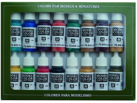 Vallejo Model Color 16 Zestaw kolorów 70142 Średniowieczne kolory (16)
