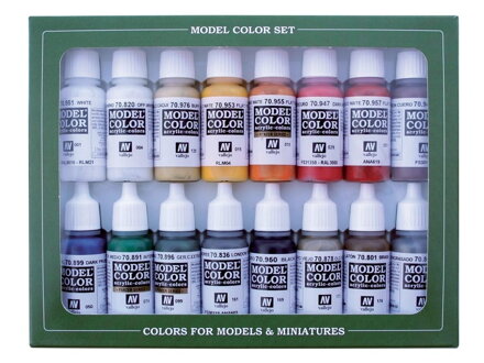 Vallejo Model Color 16 Zestaw kolorów 70149 Kolory napoleońskie (16)