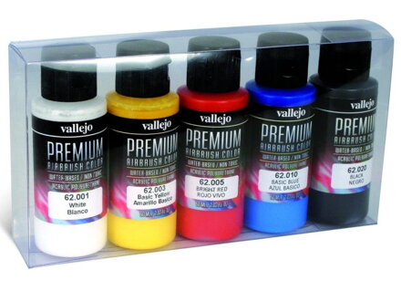 Vallejo Premium Color - nieprzezroczysty zestaw kolorów (5x60ml)