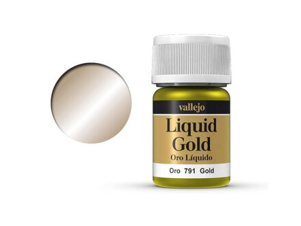 Vallejo Liquid Gold 70791 Złoto (oparte na alkoholu) (35 ml)