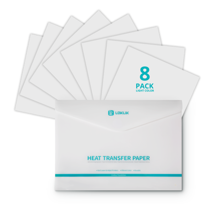 LOKLiK Termotransferový papír - Tmavý - 8 ks