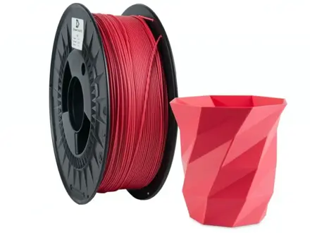Filament 3D POWER PLA MATTE ČERVENÁ 1,75 mm 1 kg.