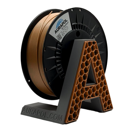 Filament AURAPOL PLA TOFFEE BISCUIT 1,75 mm 1 kg.