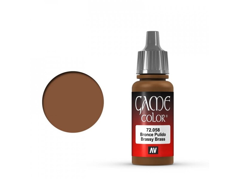 Vallejo Game Color 72058 Brassy Brass (17 ml)