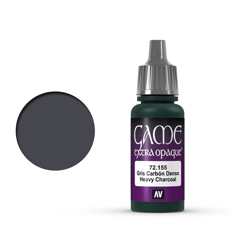 Vallejo Game Color 72155 Heavy Charcoal (17 ml)