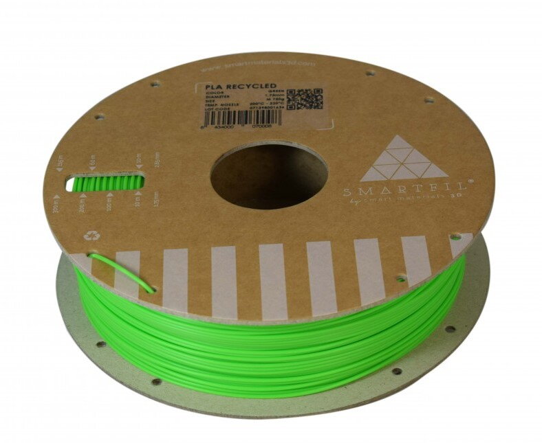 Plaament Z Recyklate zielony 1,75 mm Smartfil 0,75 kg