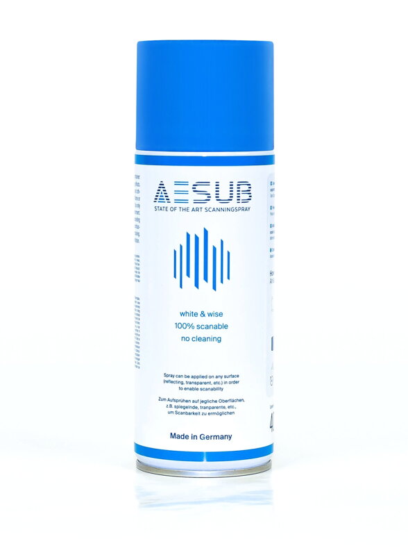 3D scanning spray evaporating blue disappearing aesub white 400 ml