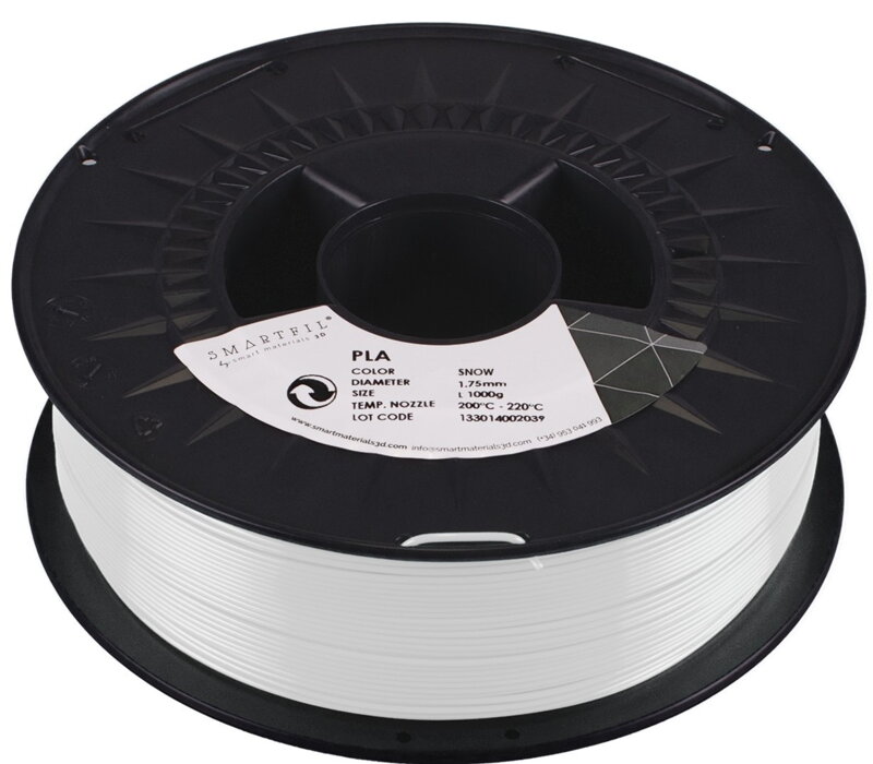 PLA filament sněhově bílý SNOW 1,75 mm Smartfil 1000g