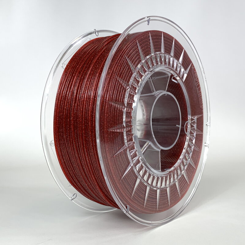 Filament PETG 1,75 mm Galaxy błyszczący czerwony Devil Design 1kg