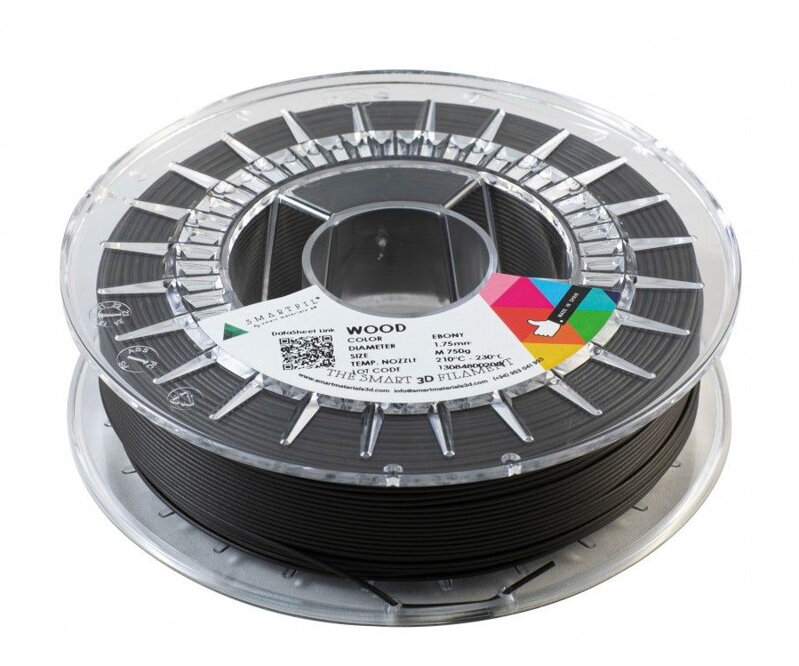 Filament drewna ciemnobrązowy Eben 1,75 mm Smartfil 750 g Filament drewna ciemnobrązowy Eben 1,75 mm Smartfil 750 g