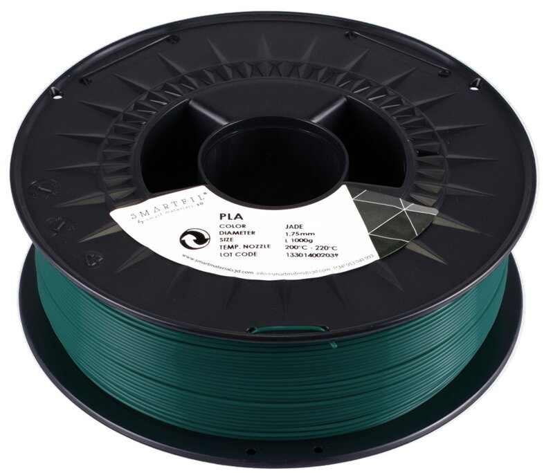 PLA filament nefritově zelený 1,75 mm Smartfil 1kg