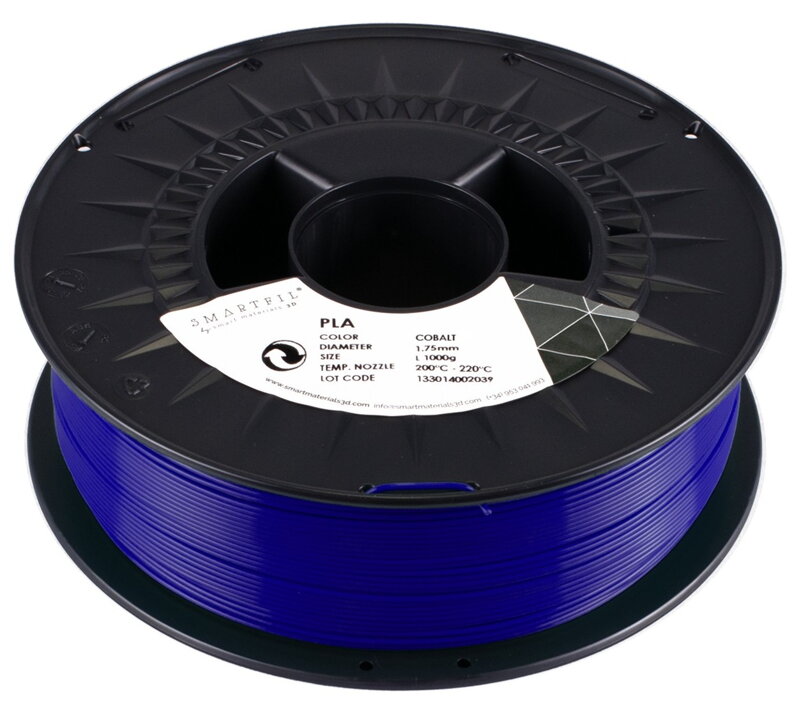PLA filament kobaltově modrý 1,75 mm Smartfil 1kg