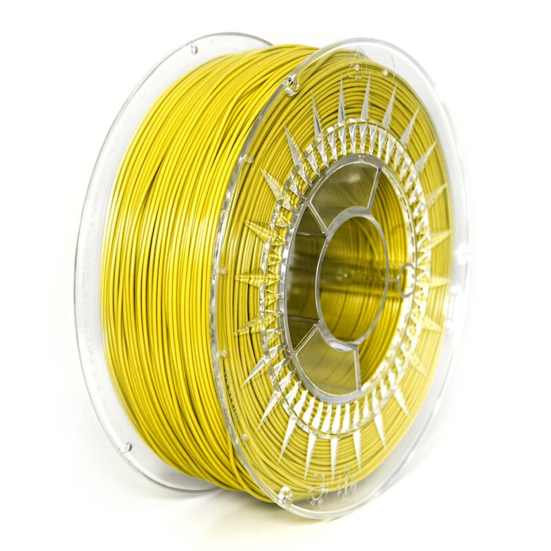 Filament PET-G 1,75 mm żółty Devil Design 1 kg
