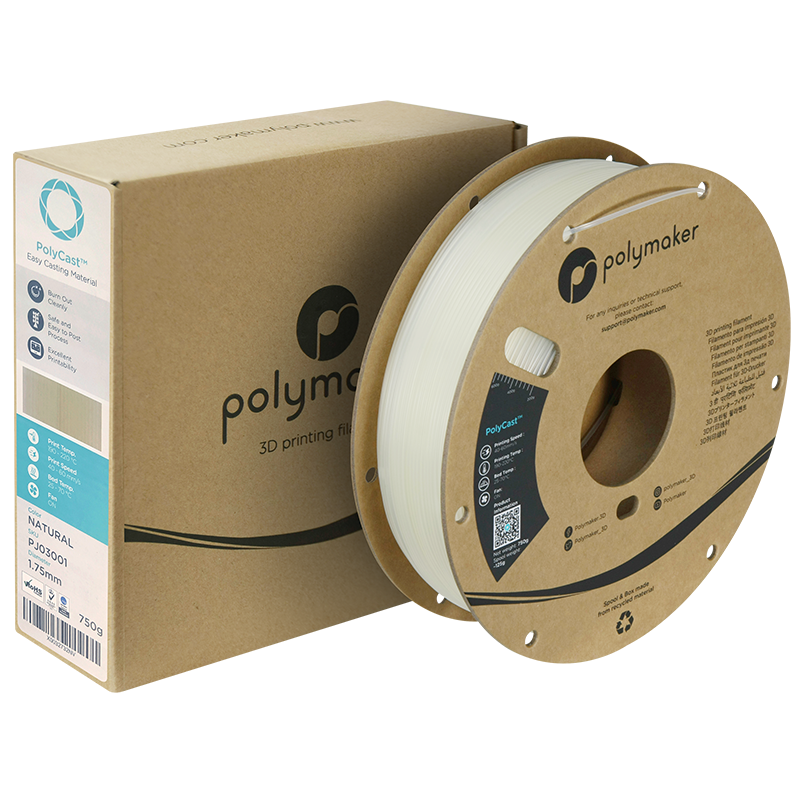 Filament policastowy Naturalny 1,75 mm polimaker 750g Filament policastowy Naturalny 1,75 mm polimaker 750g