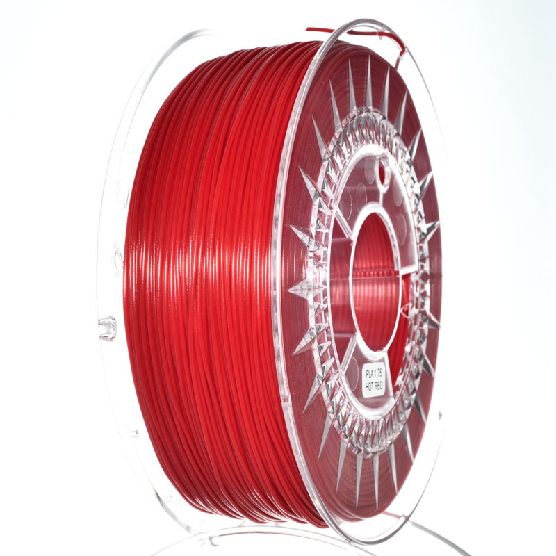 Filament PLA 1,75 mm czerwony gorący Devil Design 1 kg