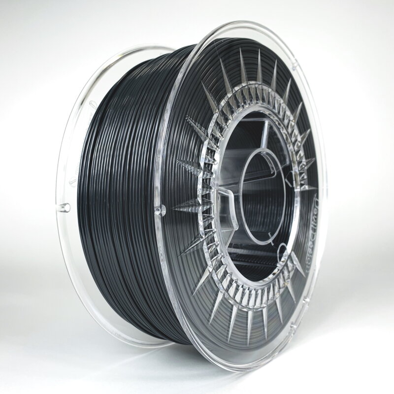 Filament PET-G 1,75 mm ciemnoszary Devil Design 1 kg Filament PET-G 1,75 mm ciemnoszary Devil Design 1 kg
