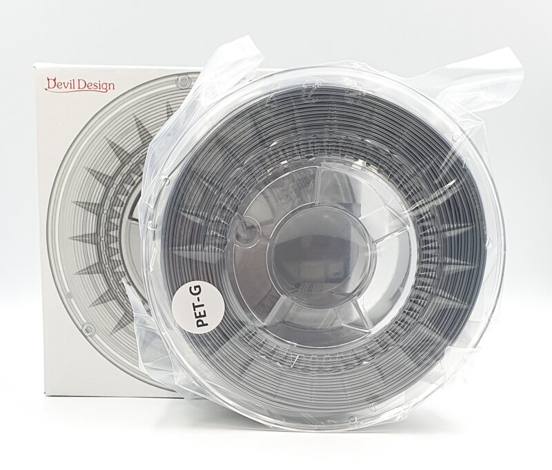 Pet-g filamentu 1,75 mm srebrnego diabła design 1 kg Pet-g filamentu 1,75 mm srebrnego diabła design 1 kg