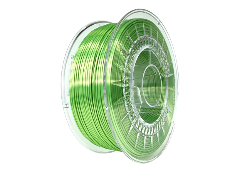 Jedwabny filament jasnozielony diabeł design 1 kg 1,75 mm Jedwabny filament jasnozielony diabeł design 1 kg 1,75 mm