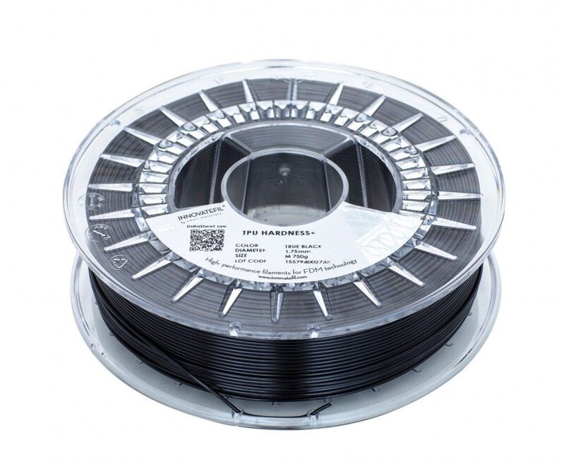 InnovateFil TPU Hardness+ Filament Black 1,75 mm 750 g