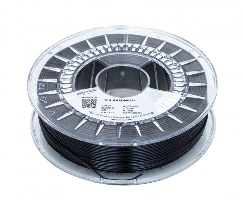 InnovateFil TPU Hardness+ Filament Black 1,75 mm 750 g InnovateFil TPU Hardness+ Filament Black 1,75 mm 750 g
