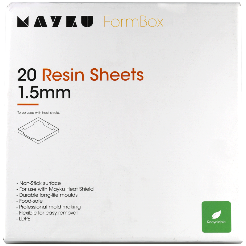 Mayku Pryskyřičné pláty (LDPE pláty) 1,5 mm, balení 20 ks