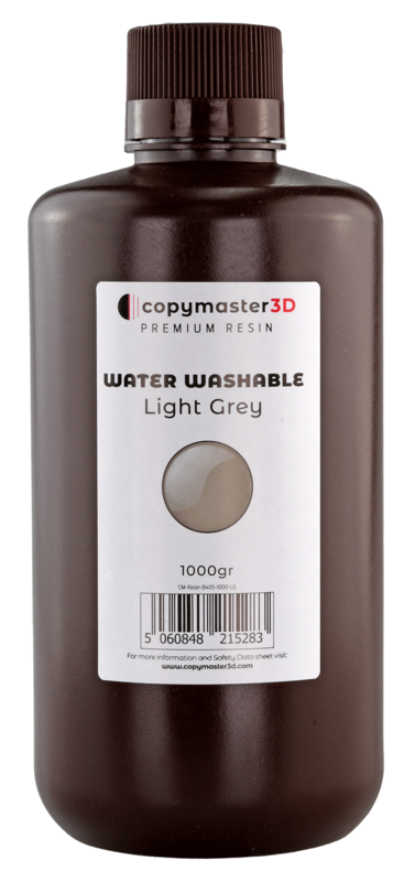 Copymaster3D Vodou omyvatelná UV pryskyřice - 1 kg - Světle šedá