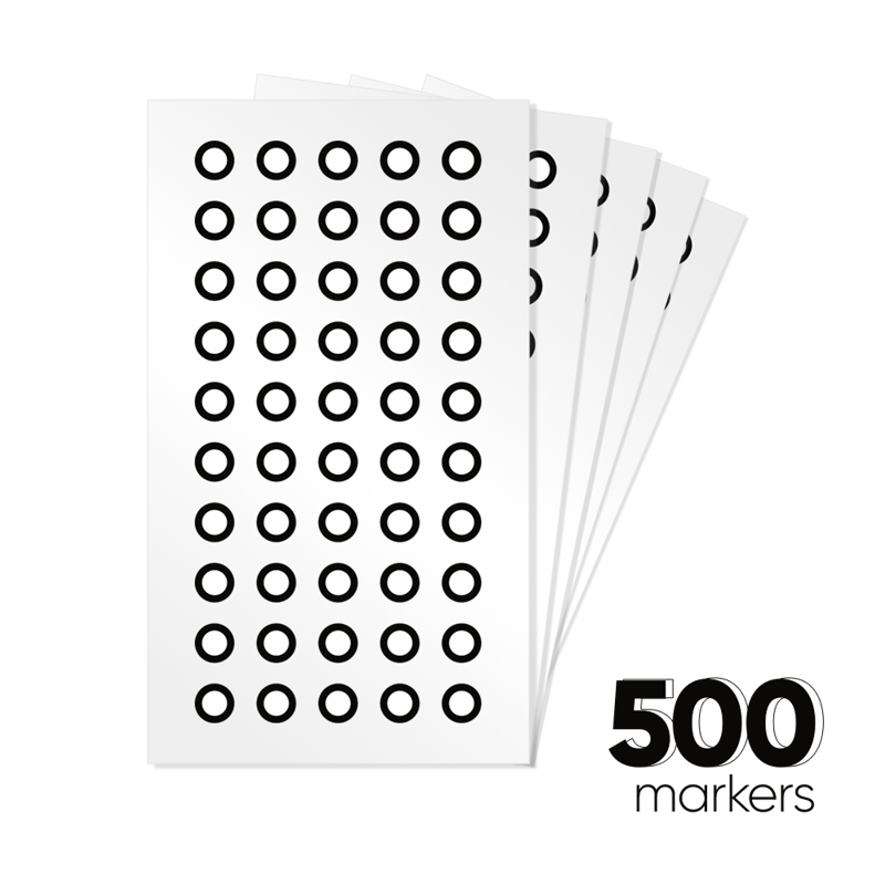 3DMakerPro Reflexní značky pro vnitřní průměr - 6 mm - 500 ks