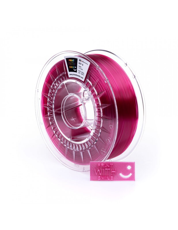Print With Smile - Pet -G - 1,75 mm - Raspberry Pink - 1 kg