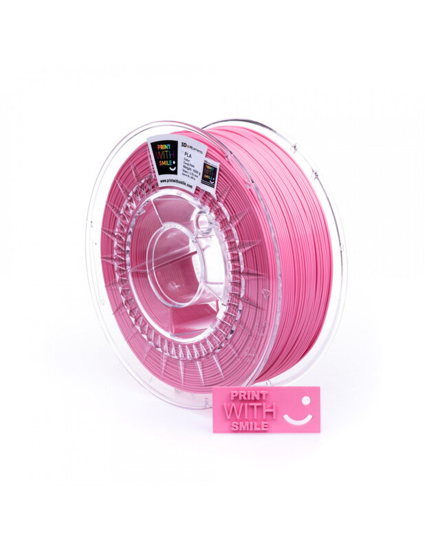 Print With Smile - PLA - 1,75 mm - Coral Pink - 500 g Print With Smile - PLA - 1,75 mm - Coral Pink - 500 g