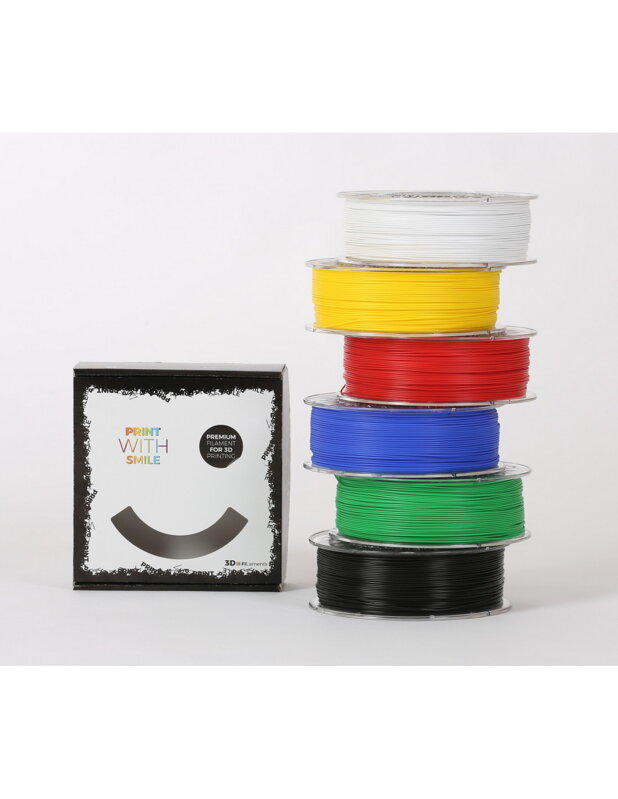 Print With Smile - PLA StartPack - 1,75 mm - Multipack - 6 x 1000 g
