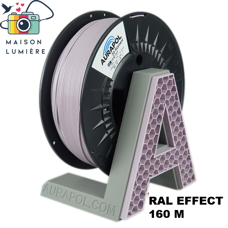 Filament AURAPOL PLA LILAC LILY 1,75 mm 1 kg.