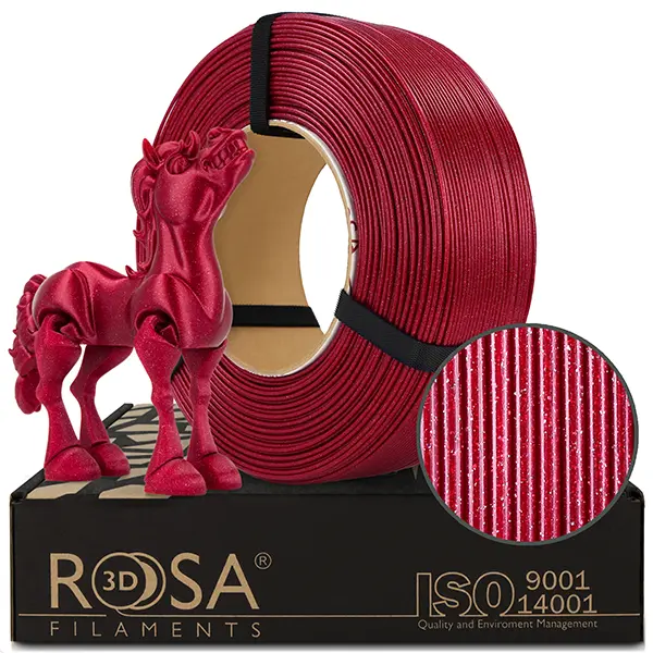ReFill ROSA3D PLA GALAXY VÍNOVĚ ČERVENÁ 1,75 mm 1 kg