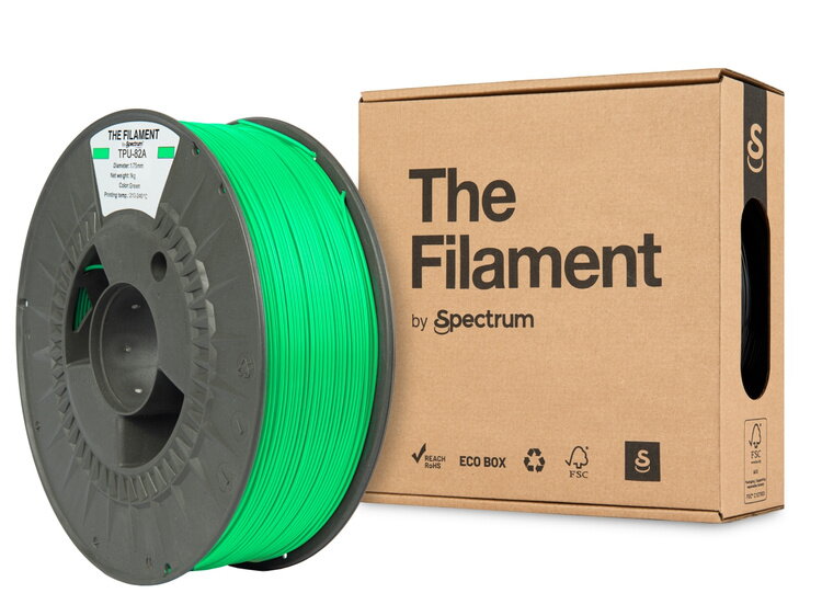 Filament TheFilament TPU-82A ZELENÁ 1,75 mm 1 kg