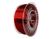 PMMA Filament Rubín Red Transparent 1,75 mm diabeł projekt 1 kg