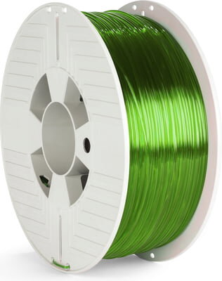 PET-G, 1,75 mm, włókno zielony przezroczysty Verbatim 1 kg