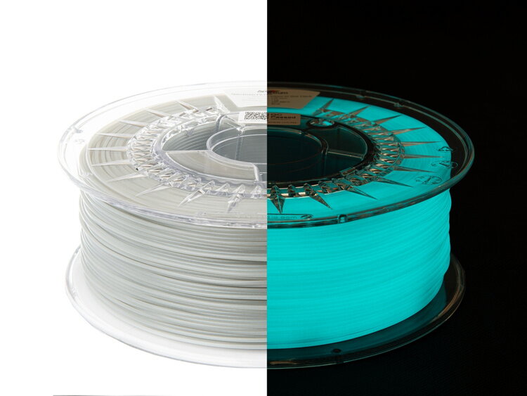 PetG Filament świeci w ciemnoniebieskim spektrum 1,75 mm 1 kg